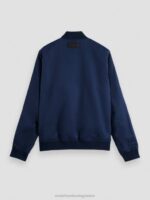 άνδρες αναστρέψιμο bomber jacket ναυτικό/στρατός λουλούδι αοπ 0J8D573 είδη ένδυσης Scotch & Soda - Image 11