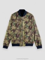 άνδρες αναστρέψιμο bomber jacket ναυτικό/στρατός λουλούδι αοπ 0J8D573 είδη ένδυσης Scotch & Soda - Image 12
