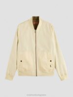 άνδρες αναστρέψιμο bomber jacket χακί 0J8D574 είδη ένδυσης Scotch & Soda - Image 3