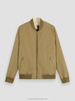 άνδρες αναστρέψιμο bomber jacket χακί 0J8D574 είδη ένδυσης Scotch & Soda - Image 6