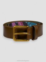 άνδρες δερμάτινη ζώνη χακί 0J8D721 αξεσουάρ Scotch & Soda - Image 3