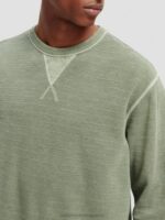 άνδρες δομημένο φούτερ βαμμένο με ρούχα χακί 0J8D516 είδη ένδυσης Scotch & Soda - Image 8