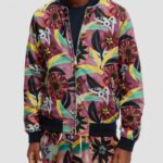 άνδρες εμπριμέ αναστρέψιμο bomber jacket combo α 0J8D562 είδη ένδυσης Scotch & Soda