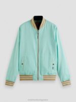 άνδρες εμπριμέ αναστρέψιμο bomber jacket combo α 0J8D562 είδη ένδυσης Scotch & Soda - Image 3