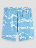 άνδρες εμπριμέ tie-dye σορτς μαγιό μεσαίου μήκους βαφή για γραβάτα μπλε της θάλασσας 0J8D687 είδη ένδυσης Scotch & Soda - Image 5