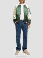 άνδρες κεντημένο σατέν bomber jacket combo α 0J8D559 είδη ένδυσης Scotch & Soda - Image 2