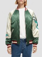 άνδρες κεντημένο σατέν bomber jacket combo α 0J8D559 είδη ένδυσης Scotch & Soda