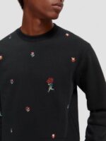 άνδρες κεντητό φούτερ με λαιμόκοψη combo α 0J8D505 είδη ένδυσης Scotch & Soda - Image 4