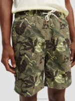 άνδρες μακρυά εμπριμέ κολύμπι κοντά camo floral aop 0J8D676 είδη ένδυσης Scotch & Soda - Image 4