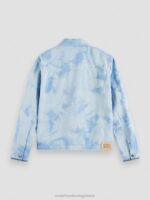 άνδρες Μπουφάν φορτηγατζή τζιν με tie-dye combo α 0J8D576 είδη ένδυσης Scotch & Soda - Image 6