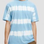 άνδρες οργανική γραβάτα t-shirt με χαλαρή εφαρμογή ουρανός 0J8D388 είδη ένδυσης Scotch & Soda