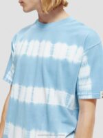 άνδρες οργανική γραβάτα t-shirt με χαλαρή εφαρμογή ουρανός 0J8D388 είδη ένδυσης Scotch & Soda - Image 4