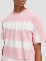άνδρες οργανική γραβάτα t-shirt με χαλαρή εφαρμογή τριαντάφυλλο 0J8D390 είδη ένδυσης Scotch & Soda - Image 4