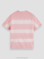 άνδρες οργανική γραβάτα t-shirt με χαλαρή εφαρμογή τριαντάφυλλο 0J8D390 είδη ένδυσης Scotch & Soda - Image 6