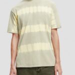 άνδρες οργανική γραβάτα t-shirt με χαλαρή εφαρμογή αμμόπετρα 0J8D389 είδη ένδυσης Scotch & Soda