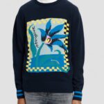 άνδρες οργανικό πουλόβερ intarsia artwork combo α 0J8D641 είδη ένδυσης Scotch & Soda
