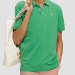 άνδρες πικέ πόλο από βιολογικό βαμβάκι amazon green 0J8D460 είδη ένδυσης Scotch & Soda