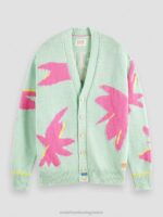 άνδρες πλεκτή ζακέτα intarsia combo α 0J8D640 είδη ένδυσης Scotch & Soda - Image 5