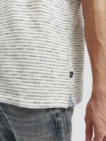 άνδρες ριγέ μπλουζάκι από οργανικό βαμβάκι με τσέπη combo α 0J8D396 είδη ένδυσης Scotch & Soda - Image 4