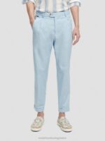 άνδρες το blake poplin chino μπλε της θάλασσας 0J8D501 είδη ένδυσης Scotch & Soda