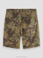 άνδρες το τσίνο σορτς με στάμπα Stuart camo floral aop 0J8D622 είδη ένδυσης Scotch & Soda - Image 6