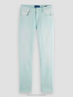 άνδρες το skim super slim fit βαμμένο με τζιν μέντα 0J8D583 είδη ένδυσης Scotch & Soda - Image 5