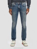 άνδρες το skim super-slim fit τζιν ημισέληνος 0J8D584 είδη ένδυσης Scotch & Soda