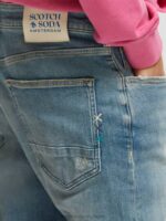 άνδρες το skim super-slim fit τζιν πράσινο όνειρο 0J8D585 είδη ένδυσης Scotch & Soda - Image 4