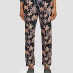 άνδρες το twilt printed πτυχωτό chino μαύρος φοίνικας aop 0J8D500 είδη ένδυσης Scotch & Soda