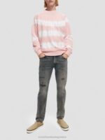 άνδρες φούτερ tie-dye με χαλαρή εφαρμογή τριαντάφυλλο 0J8D545 είδη ένδυσης Scotch & Soda - Image 2