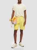 άνδρες χαλαρή εφαρμογή tie-dye sweat σορτς κίτρινη βαφή γραβάτας 0J8D614 είδη ένδυσης Scotch & Soda - Image 2
