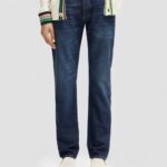 άνδρες ralston κανονικό slim fit τζιν σταγόνα βροχής σκοτεινό 0J8D579 είδη ένδυσης Scotch & Soda