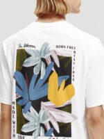 άνδρες T-shirt από οργανικό βαμβάκι άσπρο 0J8D348 είδη ένδυσης Scotch & Soda - Image 4