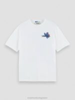 άνδρες T-shirt από οργανικό βαμβάκι άσπρο 0J8D348 είδη ένδυσης Scotch & Soda - Image 5