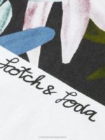 άνδρες T-shirt από οργανικό βαμβάκι άσπρο 0J8D348 είδη ένδυσης Scotch & Soda - Image 7