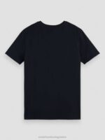 άνδρες T-shirt από οργανικό βαμβάκι Νύχτα 0J8D445 είδη ένδυσης Scotch & Soda - Image 4