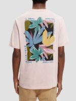 άνδρες T-shirt από οργανικό βαμβάκι τριαντάφυλλο 0J8D347 είδη ένδυσης Scotch & Soda - Image 3