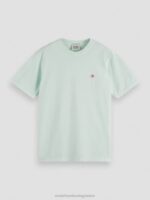 άνδρες T-shirt βαμμένο με κανονική εφαρμογή μέντα 0J8D433 είδη ένδυσης Scotch & Soda - Image 5