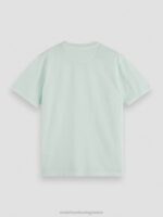 άνδρες T-shirt βαμμένο με κανονική εφαρμογή μέντα 0J8D433 είδη ένδυσης Scotch & Soda - Image 6