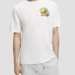 άνδρες T-shirt με κανονική εφαρμογή άσπρο 0J8D435 είδη ένδυσης Scotch & Soda
