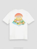 άνδρες T-shirt με κανονική εφαρμογή άσπρο 0J8D435 είδη ένδυσης Scotch & Soda - Image 6