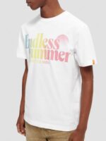 άνδρες T-shirt με κανονική εφαρμογή, βαμμένα με έργα τέχνης άσπρο 0J8D355 είδη ένδυσης Scotch & Soda - Image 4
