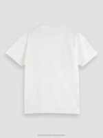 άνδρες T-shirt με κανονική εφαρμογή, βαμμένα με έργα τέχνης άσπρο 0J8D355 είδη ένδυσης Scotch & Soda - Image 6