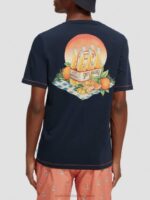 άνδρες T-shirt με κανονική εφαρμογή ΠΟΛΕΜΙΚΟ ΝΑΥΤΙΚΟ 0J8D434 είδη ένδυσης Scotch & Soda - Image 3