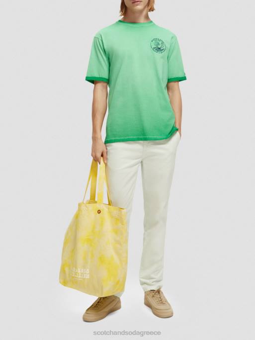 άνδρες T-shirt με κρύα έργα τέχνης amazon green 0J8D376 είδη ένδυσης Scotch & Soda - Image 2