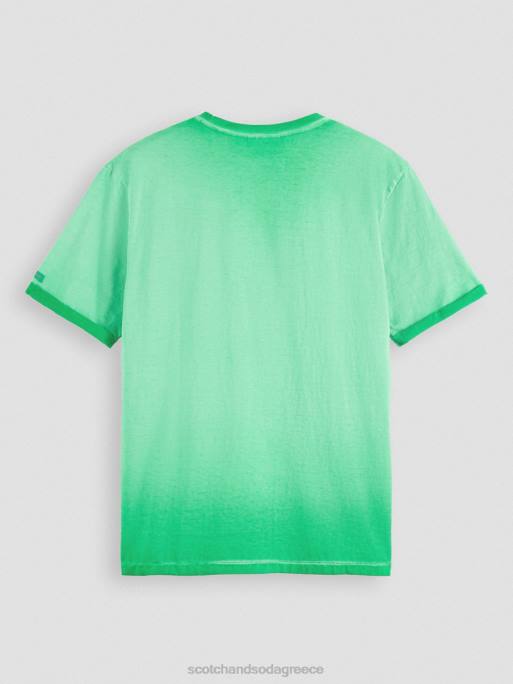 άνδρες T-shirt με κρύα έργα τέχνης amazon green 0J8D376 είδη ένδυσης Scotch & Soda - Image 6