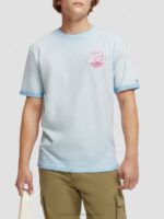 άνδρες T-shirt με κρύα έργα τέχνης μπλε της θάλασσας 0J8D378 είδη ένδυσης Scotch & Soda - Image 2