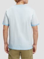 άνδρες T-shirt με κρύα έργα τέχνης μπλε της θάλασσας 0J8D378 είδη ένδυσης Scotch & Soda - Image 3