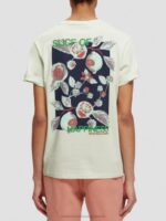 άνδρες T-shirt με λαιμόκοψη με έργα τέχνης μέντα 0J8D381 είδη ένδυσης Scotch & Soda - Image 3