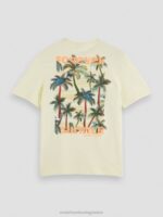 άνδρες T-shirt με λαιμόκοψη με έργα τέχνης μπανάνα 0J8D382 είδη ένδυσης Scotch & Soda - Image 6
